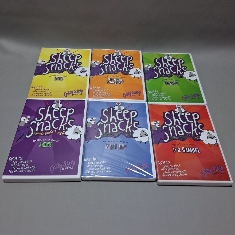 Sheep Snacks Family Series 6 DVD Box Set Christian Bible Story Kids Parables